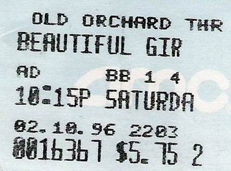 Old Orchard 3 - Ticket